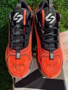 Luka Dončić double signed authenticated shoes size 11